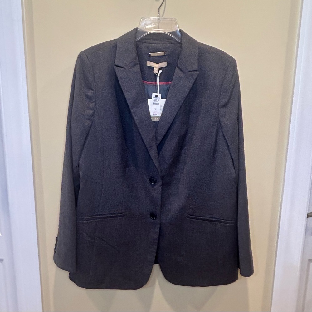 Talbots Gray Wool Blazer